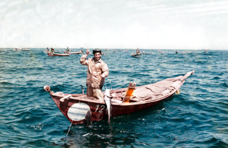 Dóris em plena pesca do bacalhau