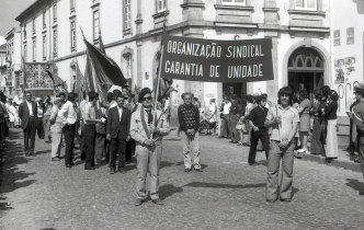 Celebração do 1º de Maio em 1975: Manifestantes