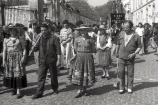 Celebração do 1º de Maio em 1975: Manifestantes