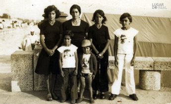 Henriqueta Areias com os filhos