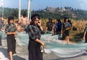Rede de peditório na procissão de N. S. de Guadalupe